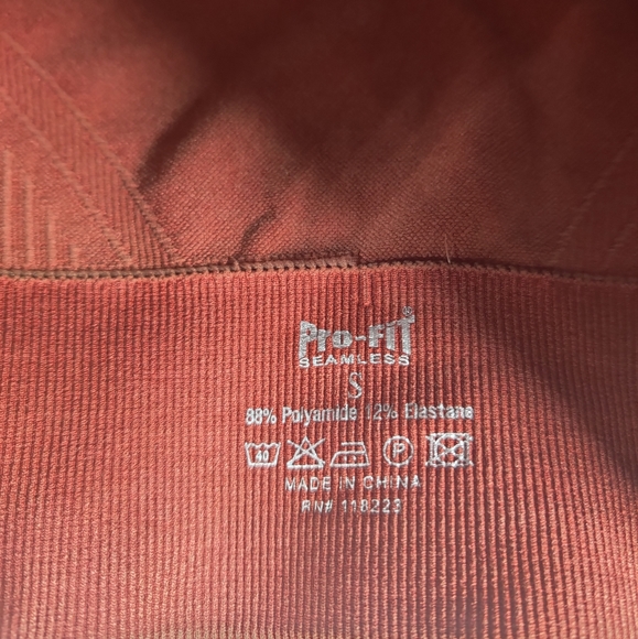 2 fall color sports bra size small in orange and green - Picture 6 of 7